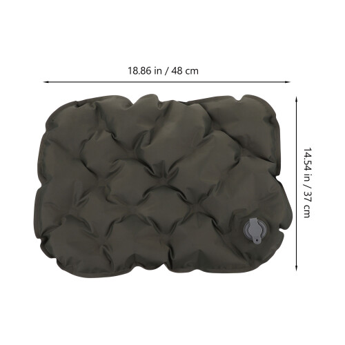 Inflatable Camping Seat Cushion Foldable Nylon Tpu Olive Green 1