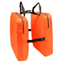 Foldable Travel Luggage Organizer with Adjustable Straps MultiPocket Storage, Orange
