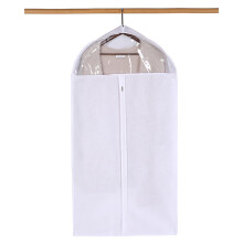 Garment Bag with Zipper and Clear Window, Breathable DustProof Clothing Cover for Coats and Dresses 60x10x150cm