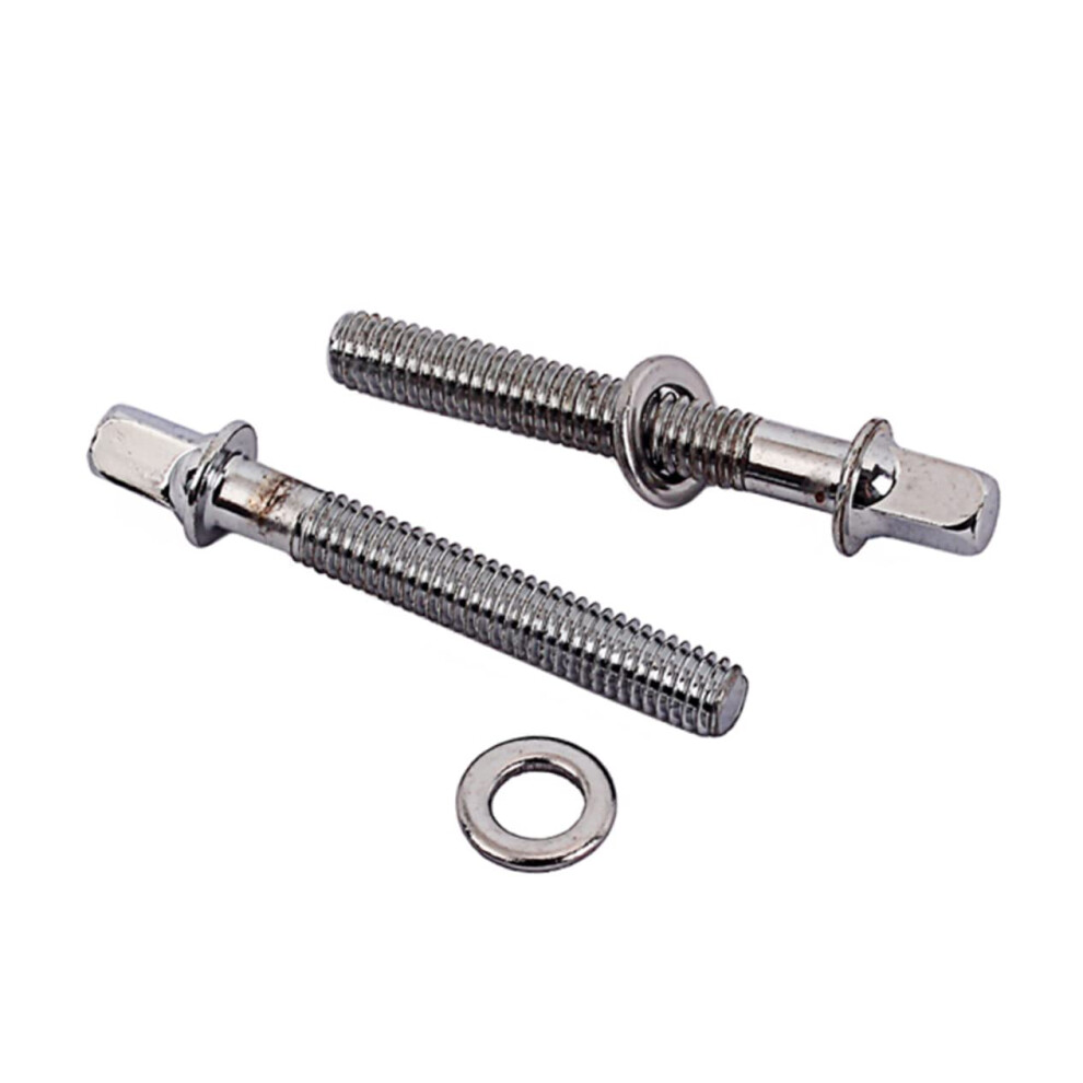 2Pcs Stainless Steel Drum Tension Screws With Washers, Durable CorrosionâResistant Lug Mounting Fasteners Silver 9073542905998