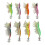 8pcs Shrimp Lures 3.0#/3.5# Silicone 10cm/12cm 13
