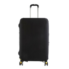 Elastic Luggage Cover for 2628 Inch Suitcase, Scratch Resistant Stretchable Suitcase Protector with Side Opening, Black