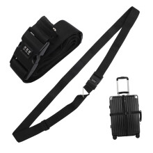 Heavy Duty Luggage Strap with TSA Combination Lock, Adjustable Cross Tie Suitcase Belt for Secure Travel