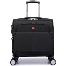 20 Inch Carry On Luggage with Spinner Wheels, Lightweight Waterproof Nylon Suitcase for Men Women Black