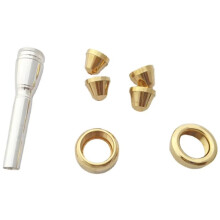 Trumpet Mouthpiece with Smooth Rim Comfort, Polished Brass Finish, Precision Design for Clear Tone