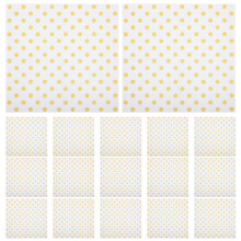 5Sets Gouden Papieren Napkins Met Patroon Voor Zomerfeest En Huishoud