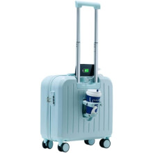 26 Inch Aluminum Luggage with TSA Secure Lock, Double Compartment, Lightweight Vintage Travel Suitcase