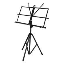 Folding Music Stand with Adjustable Height and Stable Iron Frame, Portable for Musicians