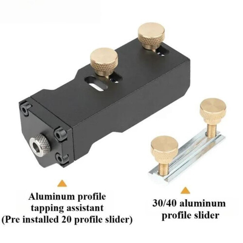 Adjustable Aluminum Profile Tapping Jig for DIY and Household Accessories 2