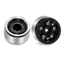 Llantas de Desplazamiento Negativo de 0,7 Pulgadas para Accesorios de Mejora del Coche RC SCX30 Ascent-32 1/30, Color Negro