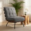 Homcom HOMCOM Accent Chair, Reading Chair with Spring Cushion, Dark Grey 2