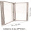 Desktop Reference Organizer with 10 Panels EasyLoad A4 Pockets, Dual Mount Flip File Rack for Office 2