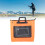 Folding Fish Bucket 48L EVA Orange with Handles 2