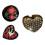 Retro Enamel Heart Rings Stackable Finger Jewelry Unique-A 2