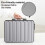 Hard Shell Laptop Briefcase with Combination Lock for Men, Large Capacity Document Storage, Silver 4