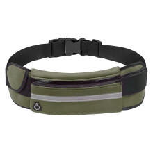 Waterproof Running Belt with Reflective Trim, Slim No‑Bounce Fanny Pack for Workout and Travel