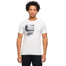 T-shirt homme Pepe Jeans à imprimé graphique coupe slim (Pm509335_Ecru White_Oat Mel