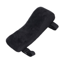 Memory Foam Armrest Pad for Office Chair and Gaming Chair, Washable Ergonomic Cushion Support, Black 25x8x6cm