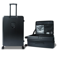 28 Inch Expandable Hard Shell Checked Luggage with Spinner Wheels, Zipper, Open Access, 3Year