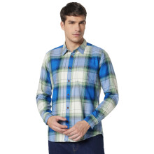 Pepe Jeans Ανδρικό Καρό Πουκάμισο Κανονικής Κοπής (Pm308467_Blue)