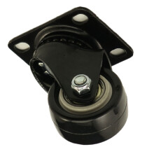 20pcs Black Rubber Office Chair Casters, Heavy Duty Swivel Casters with Dual Locking Brake for Furniture