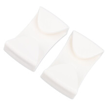 2pcs Ski Goggle Clips White ABS Clamp Easy Install