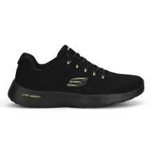 Skechers Ανδρικά Dynamight Μαύρο Λάιμ Καθημερινά Παπούτσια, 7 UK