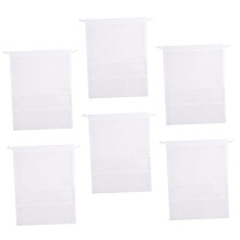 6Pcs Travel Shoe Bags with Transparent Window and Easy Drawstring Closure Reusable Organizer for Luggage and Home