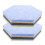 Wear-Resistant Felt Memo Board White 8pcs 7.9x6.9x0.4in 1
