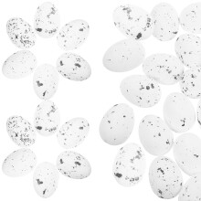 50Pcs White Foam Eggs for Easter Scene Decor and DIY Festival Crafts