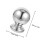 Fence Ball Finials Silver Metal Decoration For Courtyard 1set 2