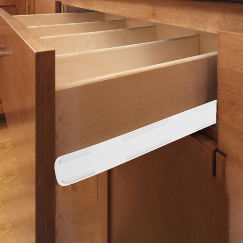 4pcs White Plastic Hips Shelf Sliders For Bedroom Storage 2