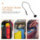 Black Car Rear Trunk Strap Durable Plastic Rope with Ball 6