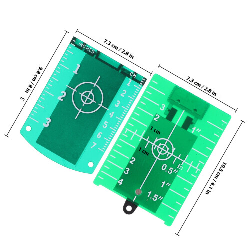2St Heavy Duty Magnetische Laser Target Met Standaard Groen ABS 1