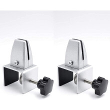 Adjustable Desk Divider Clamp with Rubber Grip, Aluminum Alloy Screen Partition Clip for Office (Size 4)