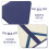 Blue Paper Certificate Paper Folder Award Document Protector Cover 4