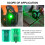2St Heavy Duty Magnetische Laser Target Met Standaard Groen ABS 6