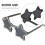 Zwarte Plastic Ster Zonnebril Party Accessoire Trendy Frameless 5