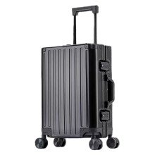26 Inch Hard Shell Aluminum Suitcase with TSA Lock, 360 Silent Wheels, Waterproof Travel Luggage