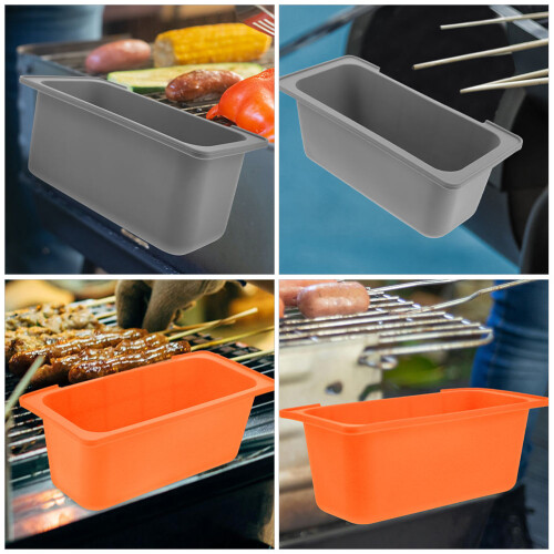 2St Multi-Kleur Siliconen Vetvanger Liners Bbq Vetopvang Camping 2