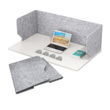 Foldable Acoustic Desk Divider with Noise Reduction, Sound Absorbing Privacy Panel for Office and Classroom