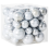 Beliani Set of 60 Baubles TINNSJA Silver 1