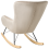 Beliani Rocking Chair ELLAN Velvet Beige 8
