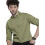 The Indian Garage Co Πράσινο Slim Fit Κοντό Γιακά Ρούχο με Ραφές Μακρύ Μανίκι 1