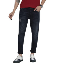 The Indian Garage Co Ανδρικά Jeans Carrot Fit Μπλε Σκούρο Mid-Rise