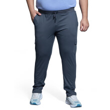 Technosport Slim Fit Cargo Pants for Gym, Workout & Sports - (Mpp675Cng_Carbon Grey_L)