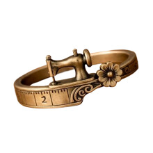 Sewing Machine Inspired Alloy Rings Modern Jewelry For Women