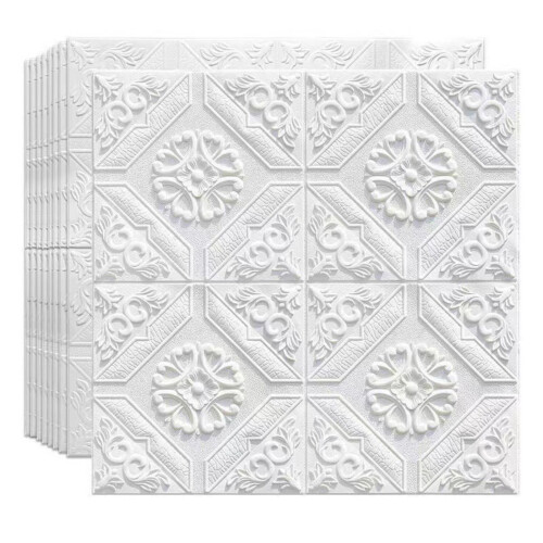 Papier peint mural 3D imperméable pour chambre à-Palais blancs
