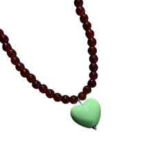 Collier de clavicule de perles d'amour d'été élégant pour-C