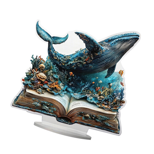 Artistic 2D Flat Animal Multicolor Acrylic Statue Nontoxic-6 0